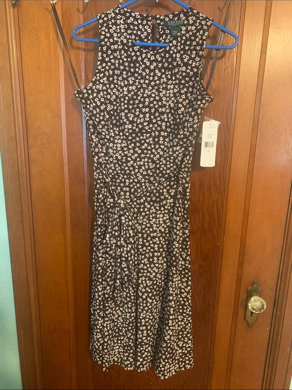 Lauren Ralph Lauren Black Dress with White Floral Print